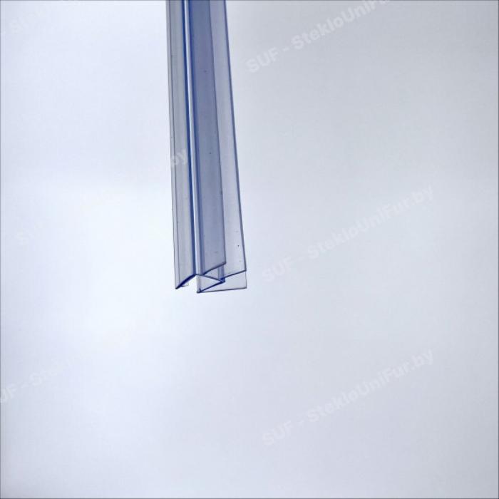 Профиль уплотнительный для стекла 8 мм / 2,5 м. ПВХ, Прозрачный