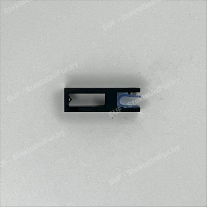 Коннектор для Профильной трубы 30*10. Сплав, Цвет Чёрный