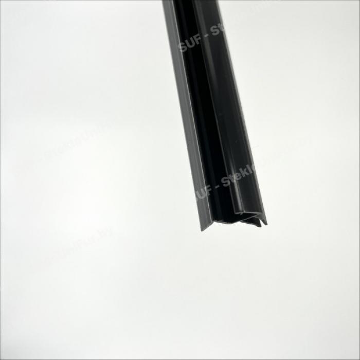 Профиль уплотнительный стекло 8 мм 2.2 метра. ПВХ, Цвет Чёрный
